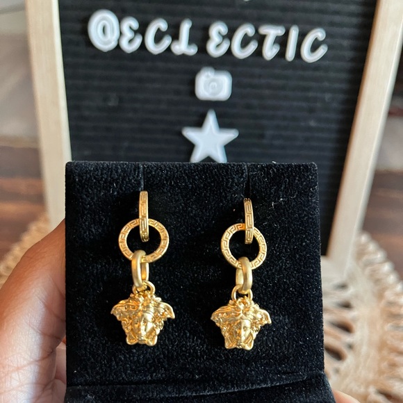 Versace Medusa Drop Earrings - Picture 6 of 7